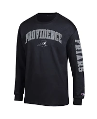 Champion Men's Black Providence Friars Arch Over Logo 2-Hit Long Sleeve T-Shirt