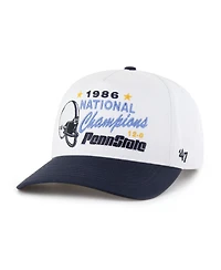 '47 Brand Men's and Women's White Penn State Nittany Lions 1986 National Champions Vault Two-Tone Hitch Adjustable Hat