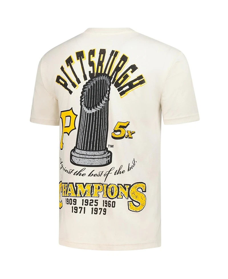 Mitchell & Ness Men's Cream Pittsburgh Pirates Legacy Defined T-Shirt