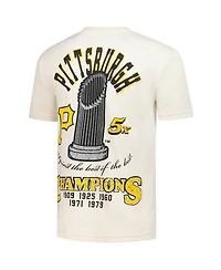 Mitchell & Ness Men's Cream Pittsburgh Pirates Legacy Defined T-Shirt
