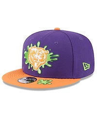 New Era Big Boys and Girls Purple/Orange Chicago Bears Nickelodeon Slime 9FIFTY Snapback Hat