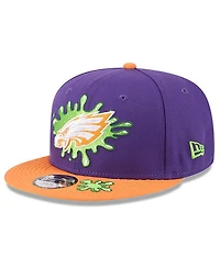 New Era Big Boys and Girls Purple/Orange Philadelphia Eagles Nickelodeon Slime 9FIFTY Snapback Hat