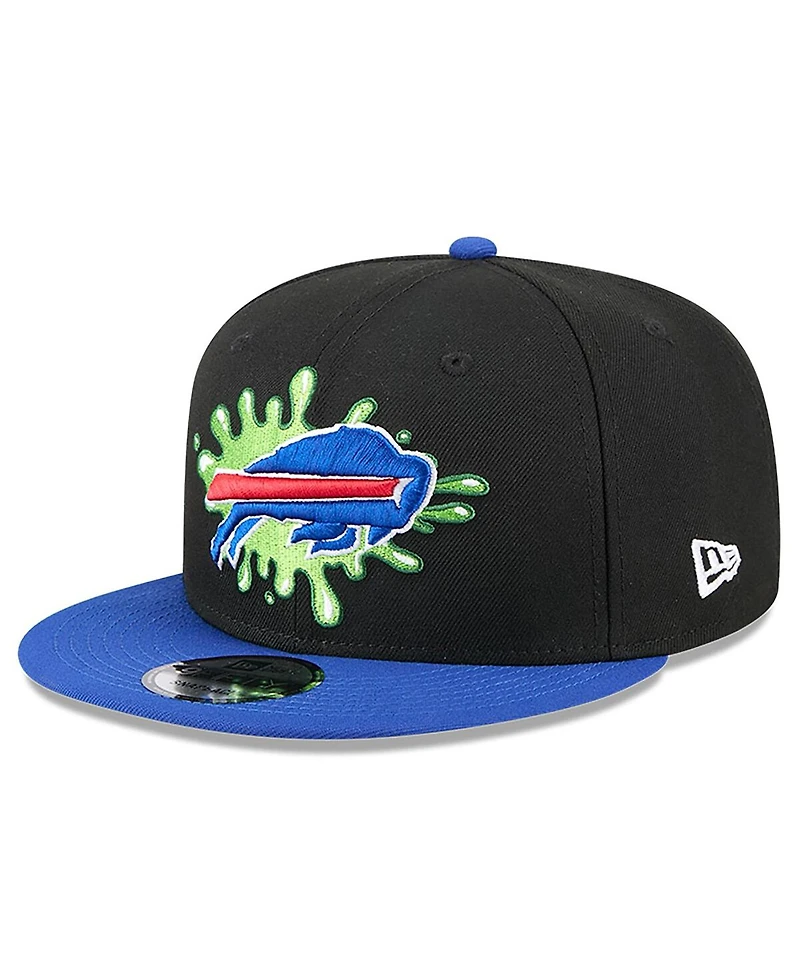 New Era Men's Black/Royal Buffalo Bills Nickelodeon Slime 9FIFTY Snapback Hat