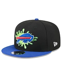 New Era Men's Black/Royal Buffalo Bills Nickelodeon Slime 9FIFTY Snapback Hat