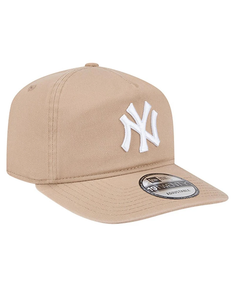 New Era Men's Light Beige New York Yankees Cam 19TWENTY Adjustable Hat