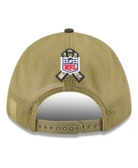 New Era Men's Green New York Giants 2025 Salute to Service 9FORTY A-Frame M-Crown Adjustable Hat