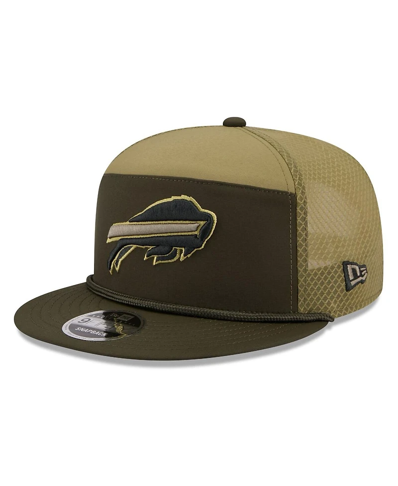 New Era Men's Dark Green Buffalo Bills 2025 Salute to Service Split Panel 9FIFTY Snapback Hat