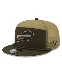 New Era Men's Dark Green Buffalo Bills 2025 Salute to Service Split Panel 9FIFTY Snapback Hat