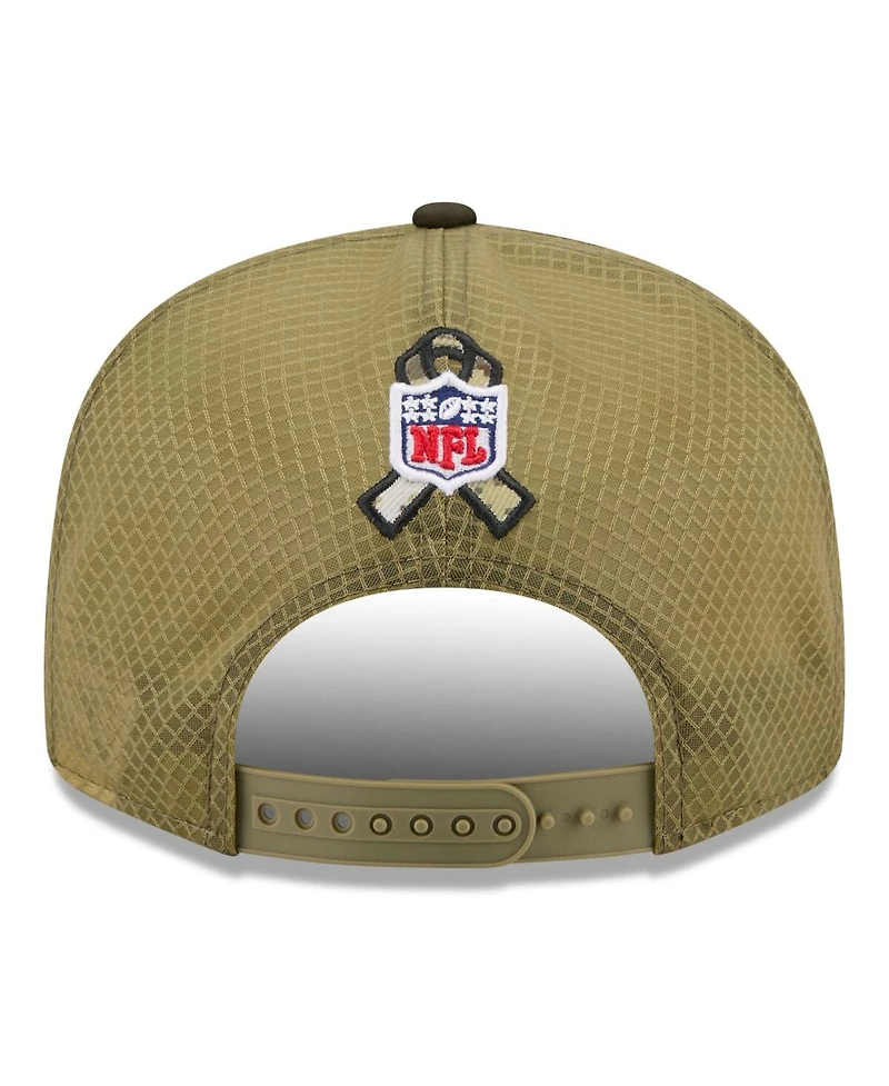 New Era Men's Dark Green Detroit Lions 2025 Salute to Service Split Panel 9FIFTY Snapback Hat