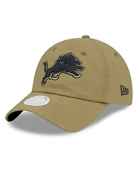 New Era Women's Green Detroit Lions 2025 Salute to Service Pony Tail Adjustable Hat