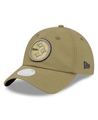 New Era Women's Green Pittsburgh Steelers 2025 Salute to Service Pony Tail Adjustable Hat