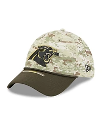 New Era Men's Camo/Dark Green Carolina Panthers 2025 Salute to Service 39THIRTY Flex Hat