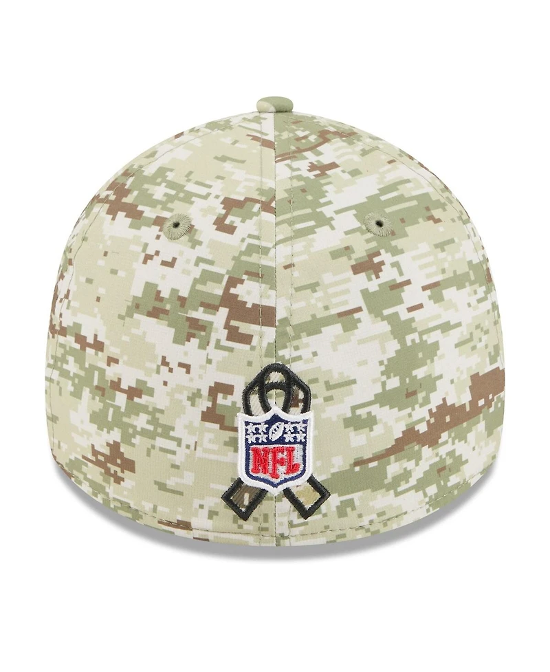 New Era Men's Camo/Dark Green/Dark Green Miami Dolphins 2025 Salute to Service 39THIRTY Flex Hat
