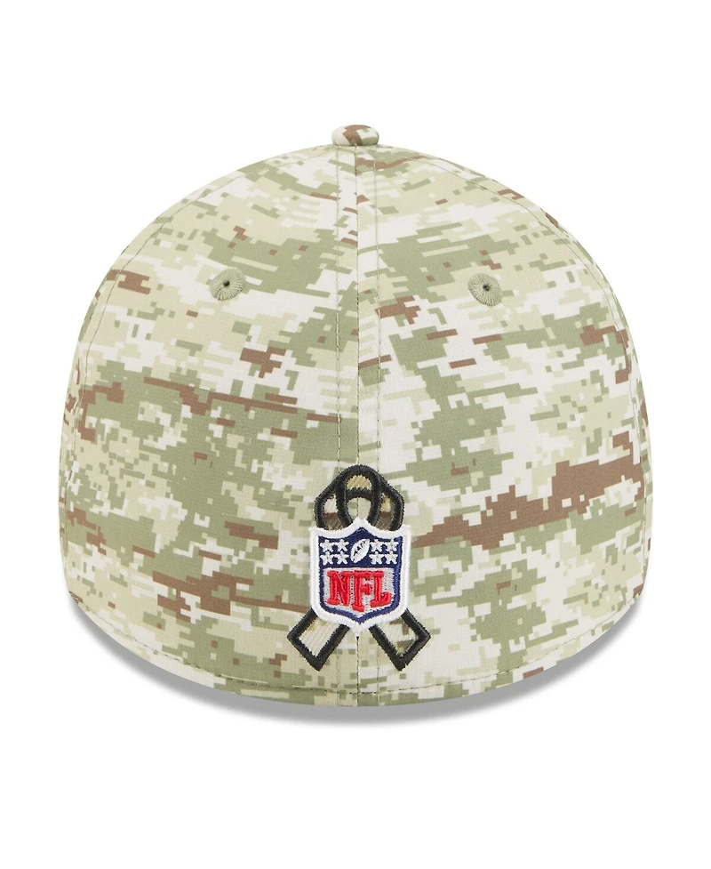 New Era Men's Camo/Dark Green York Giants 2025 Salute to Service 39THIRTY Flex Hat