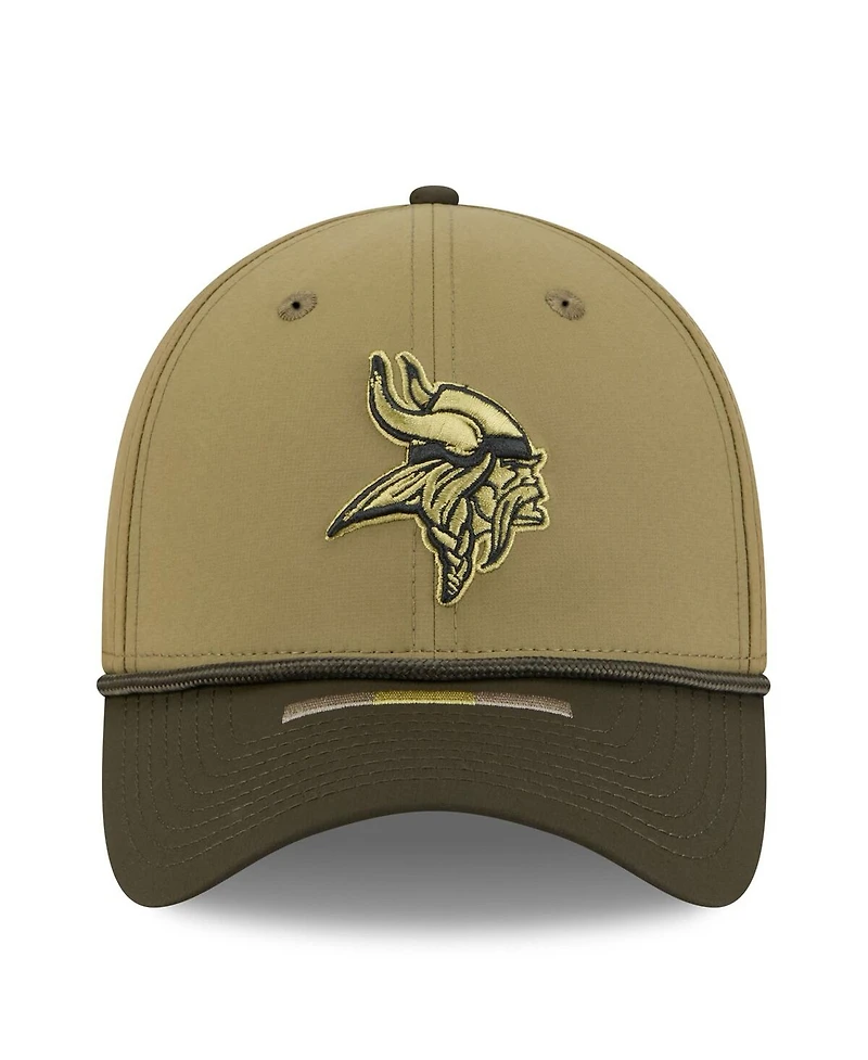 New Era Men's Green/Dark Green Minnesota Vikings 2025 Salute to Service 39THIRTY Flex Hat