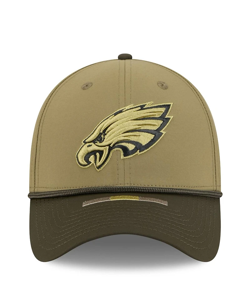 New Era Men's Green/Dark Green Philadelphia Eagles 2025 Salute to Service 39THIRTY Flex Hat
