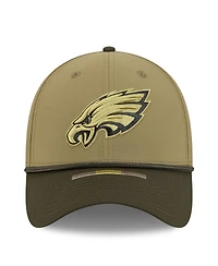 New Era Men's Green/Dark Green Philadelphia Eagles 2025 Salute to Service 39THIRTY Flex Hat