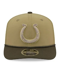New Era Men's Green/Dark Green Indianapolis Colts 2025 Salute to Service 9SEVENTY Adjustable Hat
