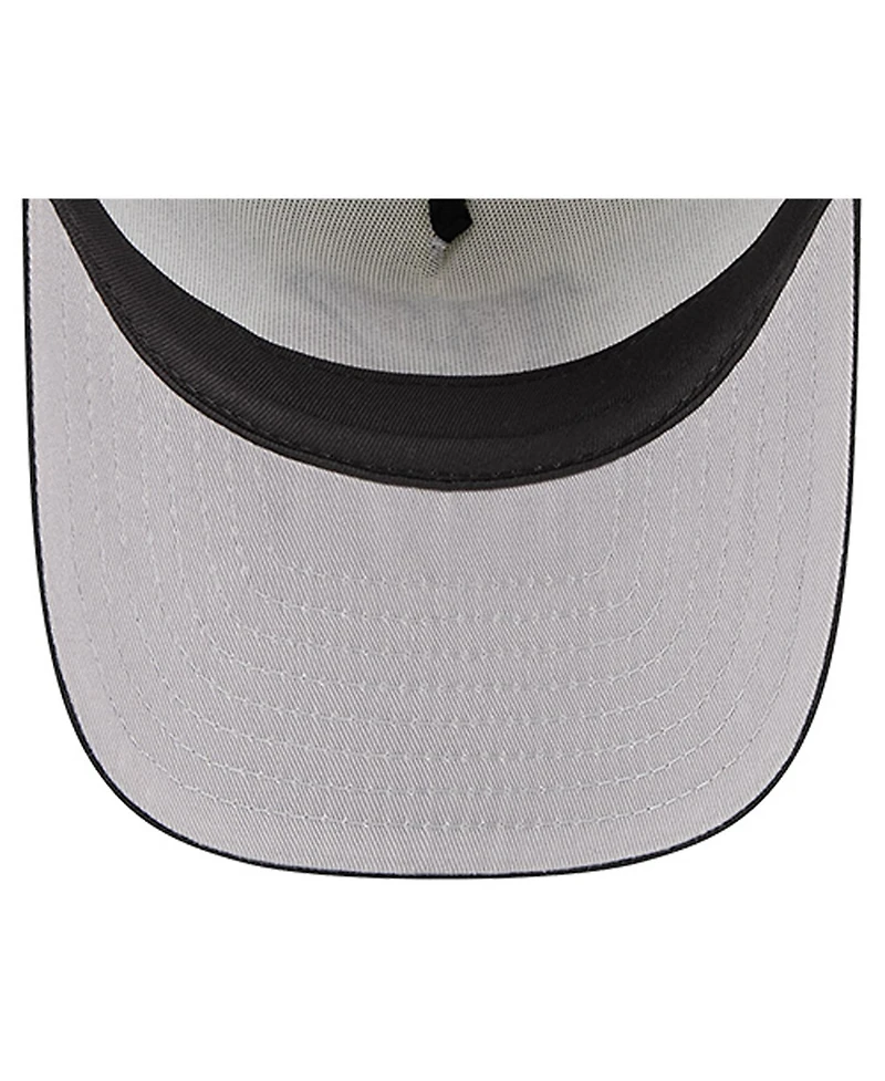 New Era Men's Cream/Black Cincinnati Bengals Banner A-Frame 9FIFTY Trucker Snapback Hat
