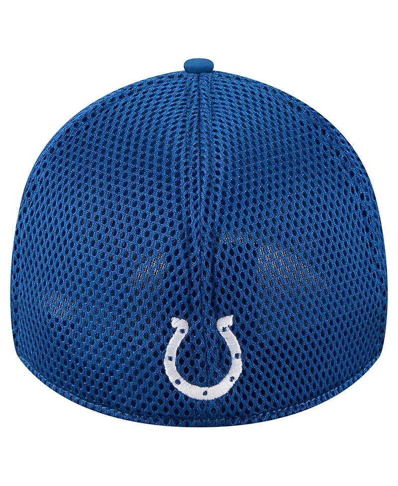 New Era Men's Royal Indianapolis Colts Outline 39THIRTY Flex Hat