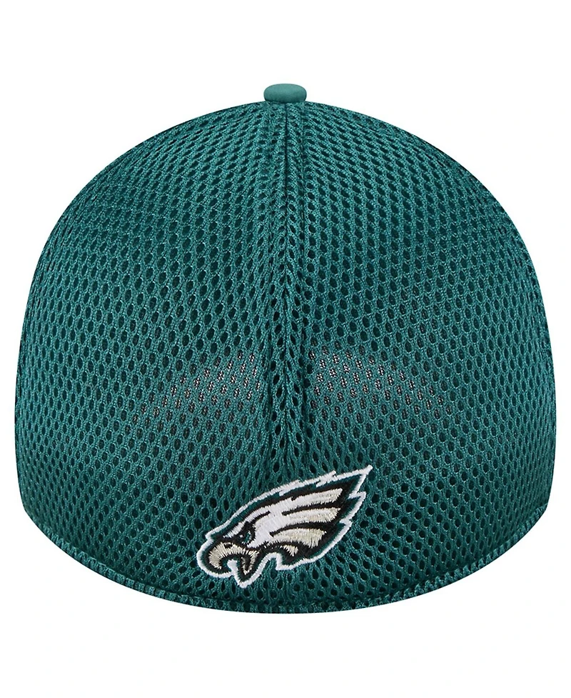 New Era Men's Midnight Green Philadelphia Eagles Outline 39THIRTY Flex Hat