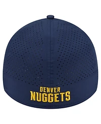 New Era Men's Navy Denver Nuggets Featherweight Poly Rope Flex 39Thirty Hat