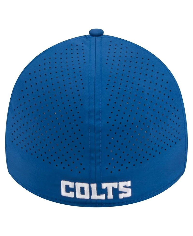 New Era Men's Royal Indianapolis Colts Perforated 39THIRTY Flex Hat