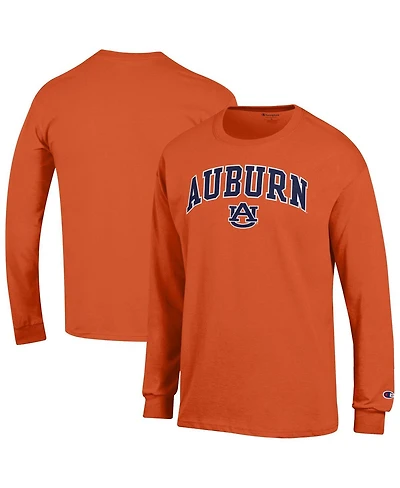 Champion Men's  Auburn Tigers Arch Over Logo Long Sleeve T-Shirt
