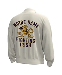 Under Armor Men's Stone Notre Dame Fighting Irish Gameday Icon Full-Snap Fleece Jacket