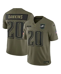 Nike Men's Brian Dawkins Olive Philadelphia Eagles 2025 Salute to Service Retired Limited Jersey