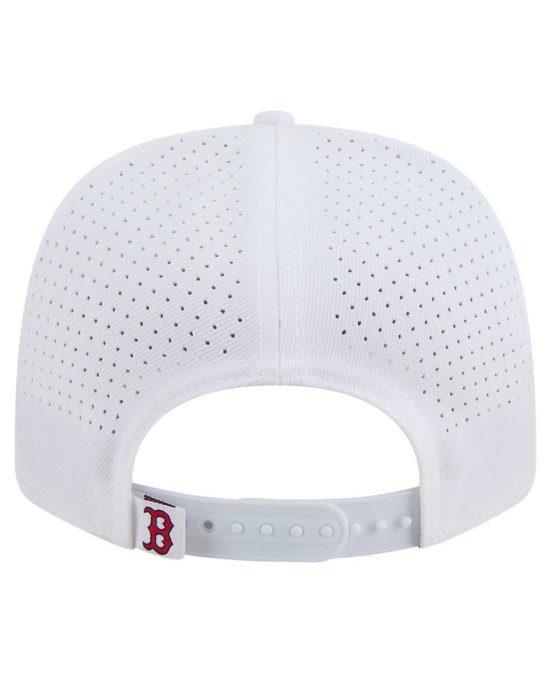 New Era Men's White Boston Red Sox Coolera 9SEVENTY Adjustable Hat