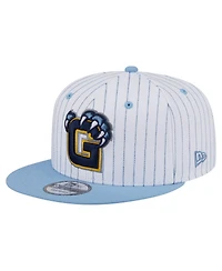 New Era Men's White/Light Blue Memphis Grizzlies Deceptor Pinstripe 9FIFTY Snapback Hat