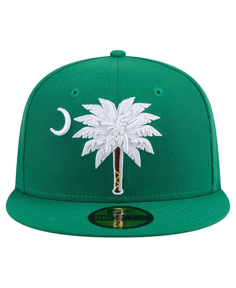 New Era Men's Green Myrtle Beach Pelicans Theme Nights 59FIFTY Fitted Hat