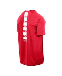 New Era Men's Scarlet San Francisco 49ers Functional Fandom Reflective T-Shirt