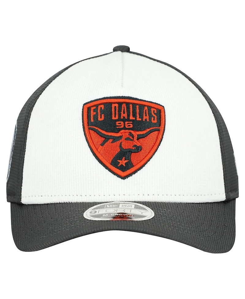 New Era Men's White Fc Dallas 2025 Jersey Hook 9FORTY M-Crown Adjustable Hat