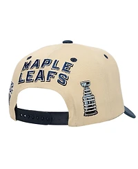 Mitchell & Ness Men's Cream Toronto Maple Leaf's Soul Legacy Defined Two-Tone Pro Crown Adjustable Hat