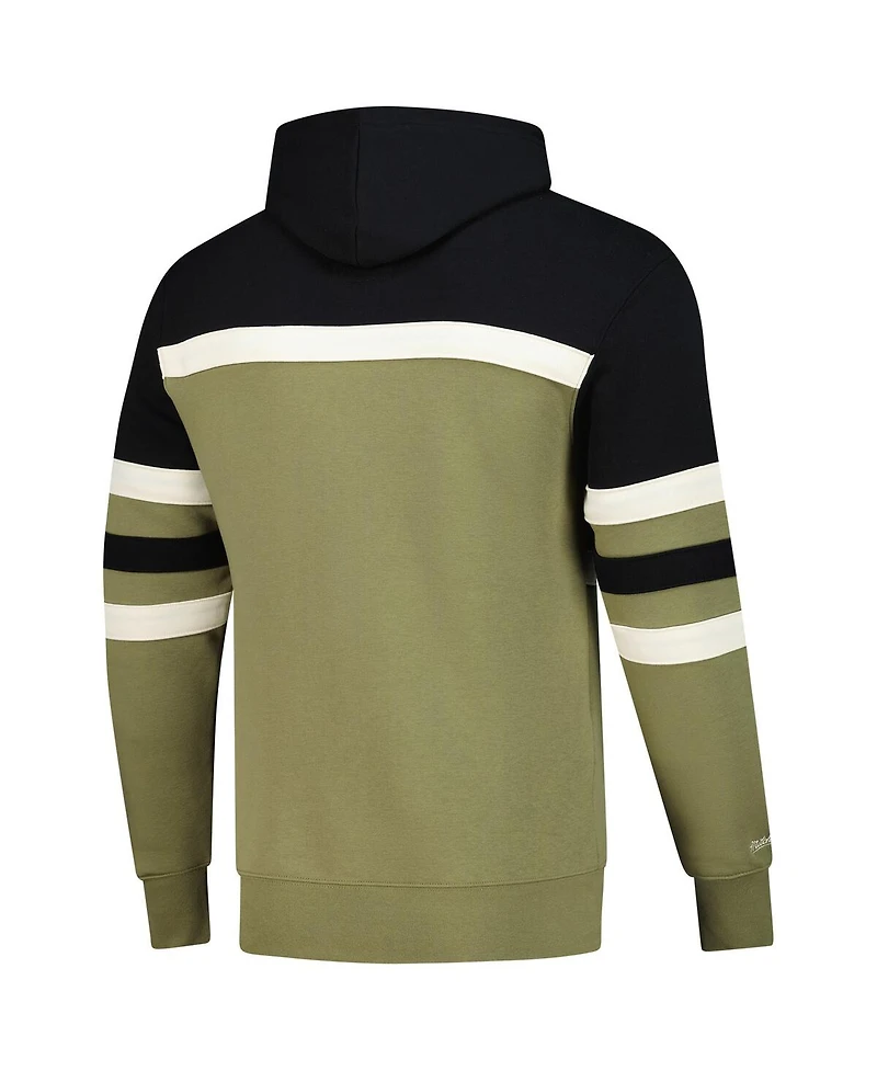 Mitchell & Ness Men's Olive/Black Cleveland Cavaliers Double Clutch Head Coach Hoodie