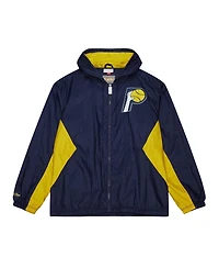 Mitchell & Ness Men's Navy Indiana Pacers Playmaker Full-Zip Windbreaker Jacket