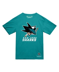 Mitchell & Ness Men's Teal San Jose Sharks Heritage T-Shirt
