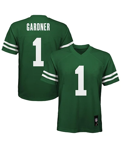 Outerstuff Big Boys and Girls Ahmad Sauce Gardner Green New York Jets Replica Player Jersey