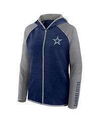 Fanatics Women's Navy Dallas Cowboys Plus Size End Around Pass Full-Zip Hoodie