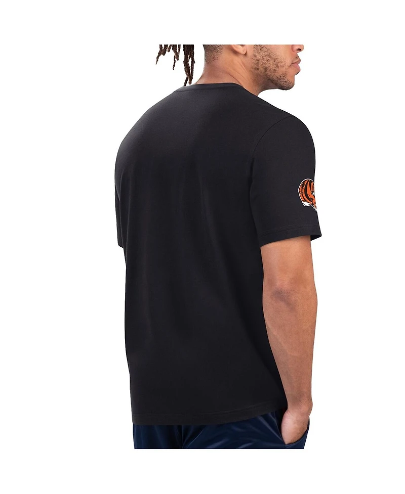 Starter Men's Black/Orange Cincinnati Bengals Finish Line Extreme Graphic T-Shirt