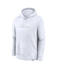 Jordan Men's White Ucla Bruins Statement Wordmark Lockup Pullover Hoodie
