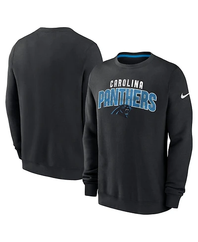 Nike Men's Black Carolina Panthers Rewind Club Pullover Sweatshirt