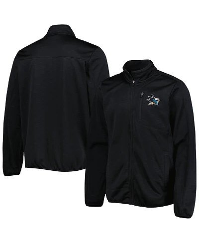 G-iii Sports by Carl Banks Men's Black San Jose Sharks Closer Transitional Full-Zip Jacket