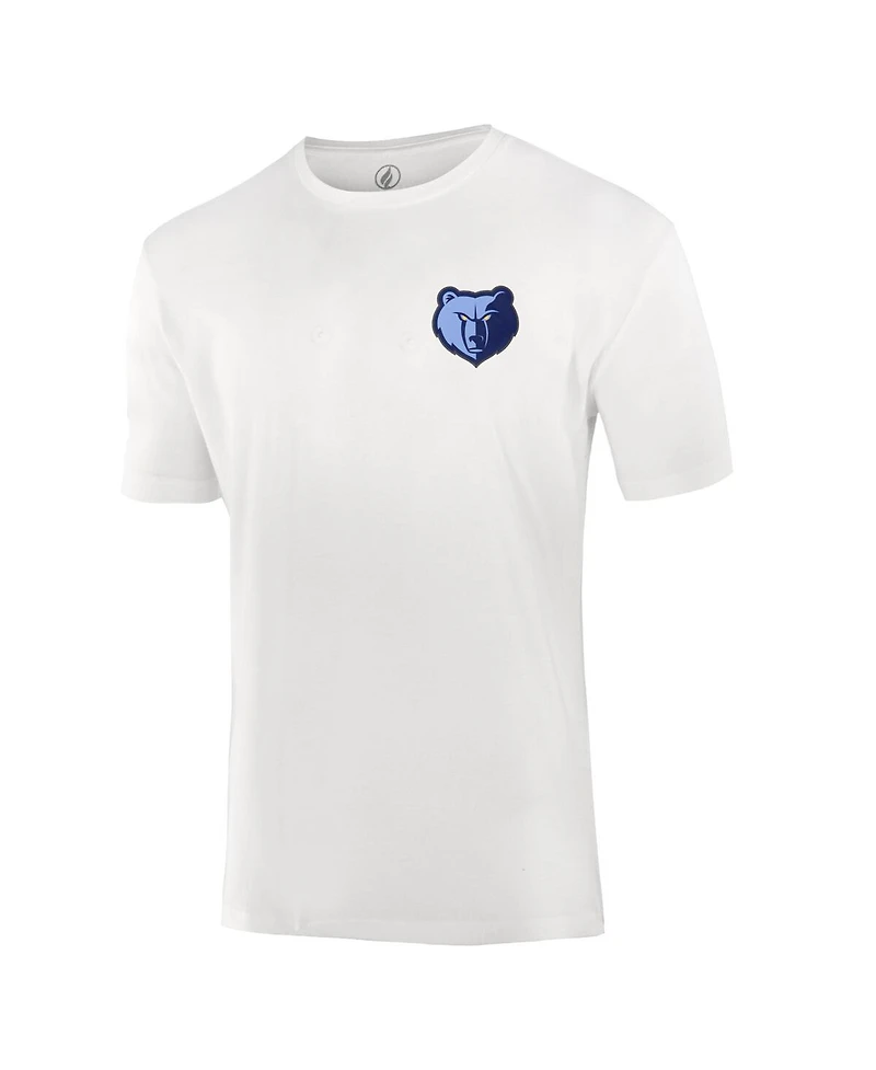 Fisll Men's and Women's White Memphis Grizzlies Burst Logo T-Shirt