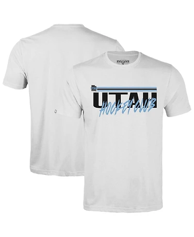 LevelWear Men's White Utah Hockey Club Richmond Etched T-Shirt