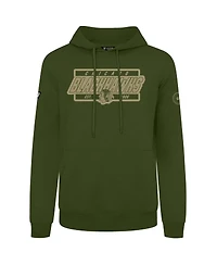 LevelWear Men's Olive Chicago Blackhawks Podium Pullover Hoodie