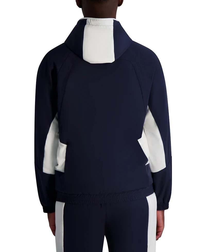 Karl Lagerfeld Paris Men's Color Block Hooded Jacket