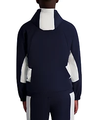 Karl Lagerfeld Paris Men's Color Block Hooded Jacket